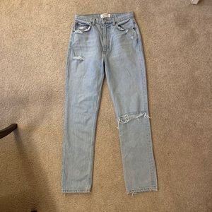 Light Wash High Waisted Reformation Jeans